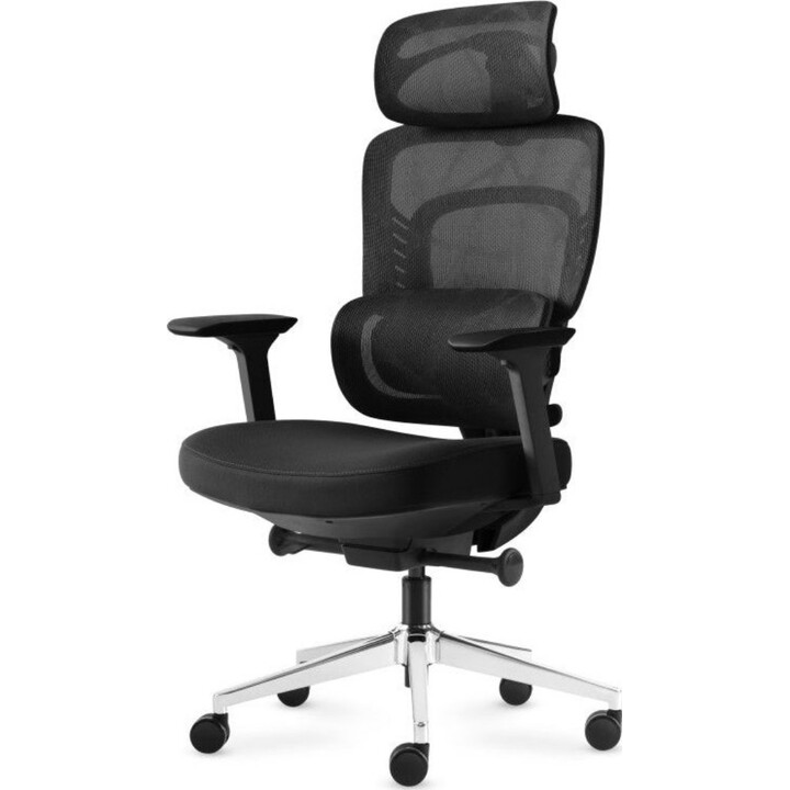 Mark Adler Visioner 6.1 Silla de Oficina Negra con Masaje Malla Transpirable 4D Reposabrazos 136kg