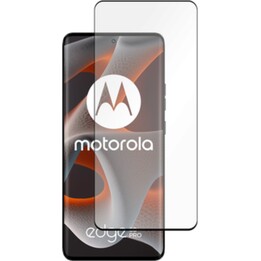 Just in Case Protector de pantalla de vidrio templado de cobertura total para Motorola Edge 50 Pro - Negro
