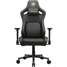 Cougar Defensor Oro Negro 4D Reposabrazos 120kg Silla de juegos 25.2kg