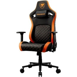 Cougar Defensor Black Orange 4D Armrests 120kg Capacity Gaming Chair
