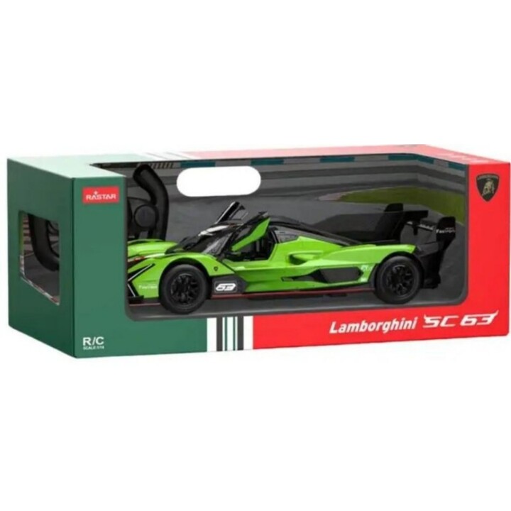 Lamborghini SC63 Rastar Green 1:14 Remote Control Racing Car