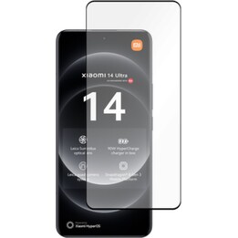 Just in Case Full Coverage Tempered Glass Screen Protector for Xiaomi 14 Ultra, Black