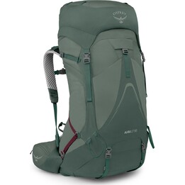 Osprey Aura AG LT 50 Women Hiking Backpack Koseret Darjeeling Spring Green 48L Size XS/S Recycled Nylon AntiGravity