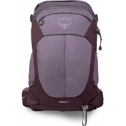 Mochila Osprey Sirrus 24 Mujer Senderismo Morado Atardecer 24L AirSpeed Nylon Reciclado