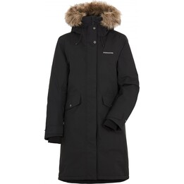 Didriksons Erika 3 Donna Parka Invernale Impermeabile Nero Poliestere Riciclato Taglia L