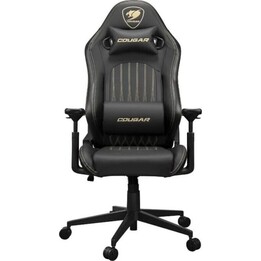 Cougar Explore Royal Gaming Chair Schwarz Gold 120kg Belastbarkeit 3D Armlehnen