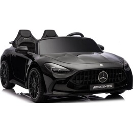 Mercedes GT63 AMG DK-GT63, auto elettrica per bambini da 24 V con schermo LCD, silenziosa e di colore nero.