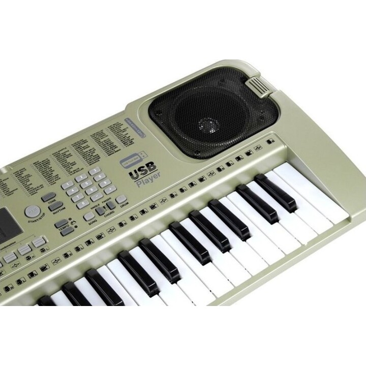 Teclado MQ807 (órgão/piano) + microfone USB
