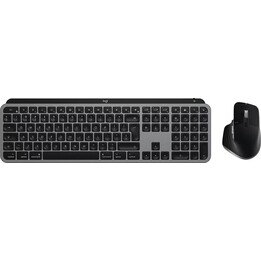 Logitech MX Keys S Combo for Mac Wireless Keyboard and Mouse Space Gray