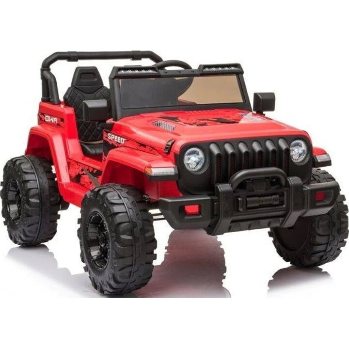 Voiture à batterie pour enfants CH9956 Lumières LED Télécommande Rouge