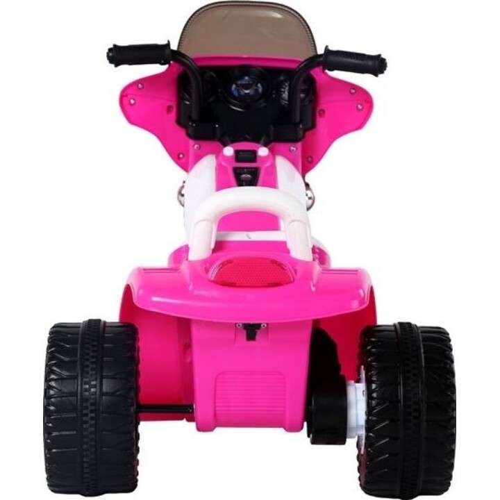 JT568 Triciclo della polizia a batteria per bambini, LED rosa scuro