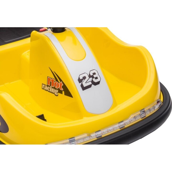 GTS1166 battery-operated LED vehicle lights with remote control, yellow.
