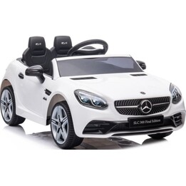 Auto mit Akku Mercedes SLC 300 LED-Lichter MP3 Fernbedienung Weiß