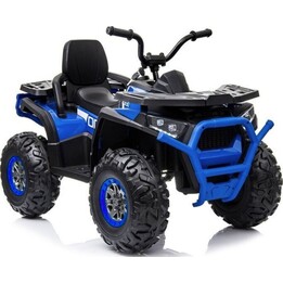 XMX607 Rechargeable Quad Bike for Kids with LED Lights and MP3 Player, Blue.