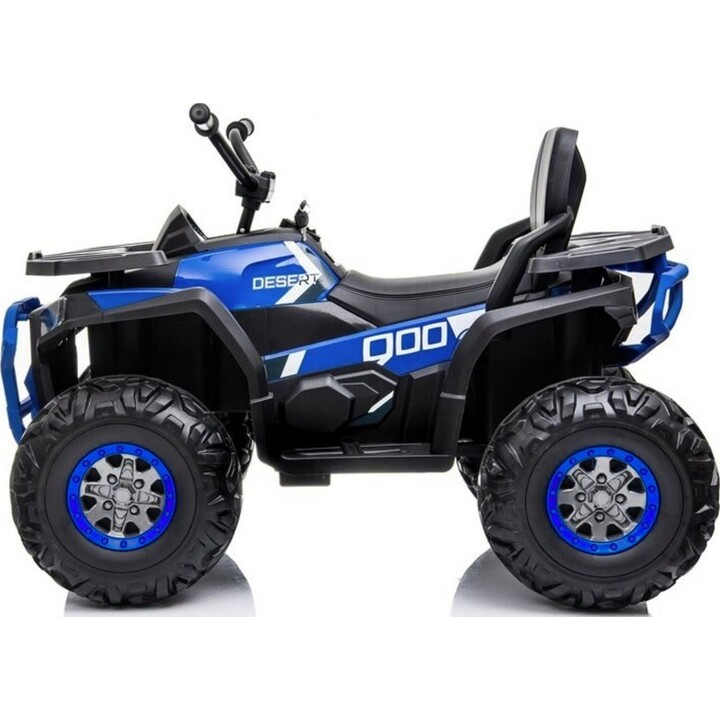 XMX607 Rechargeable Quad Bike for Kids with LED Lights and MP3 Player, Blue.