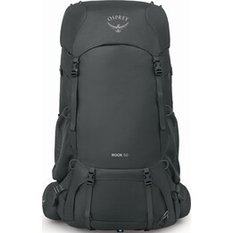 Osprey Rook 50 Trekking Backpack Dark Charcoal Silver Lining 50L AirSpeed Recycled Polyester