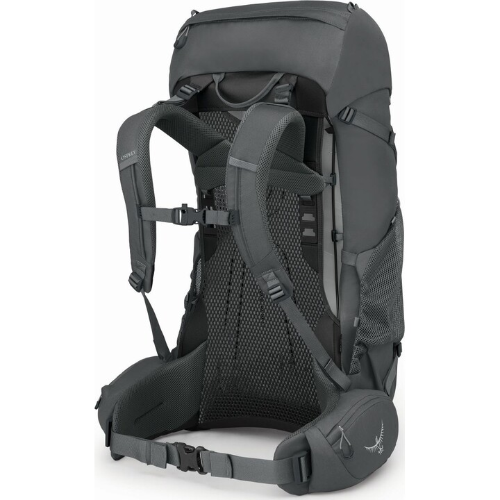 Osprey Rook 50 Trekking Backpack Dark Charcoal Silver Lining 50L AirSpeed Recycled Polyester