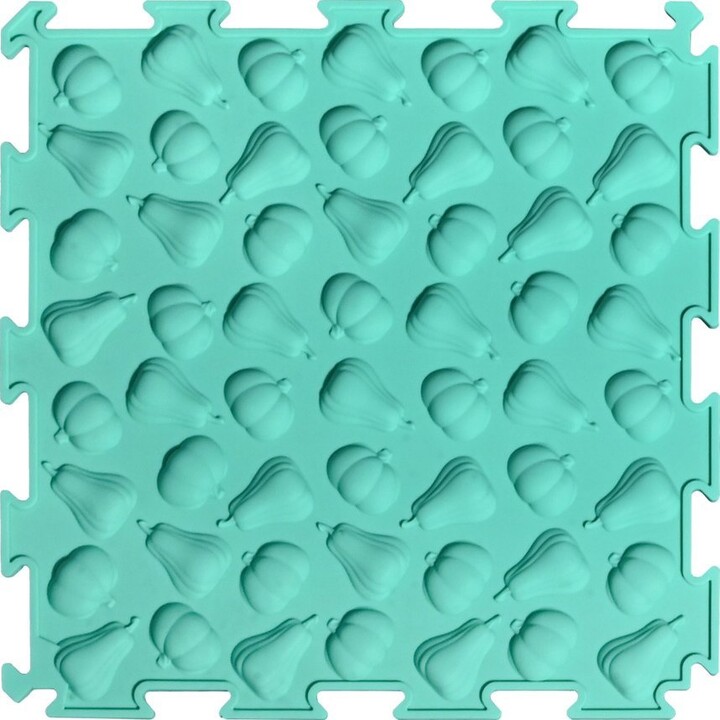 Rompecabezas sensorial con piezas de diferentes estructuras y colores, 24,5 cm, 10 unidades.