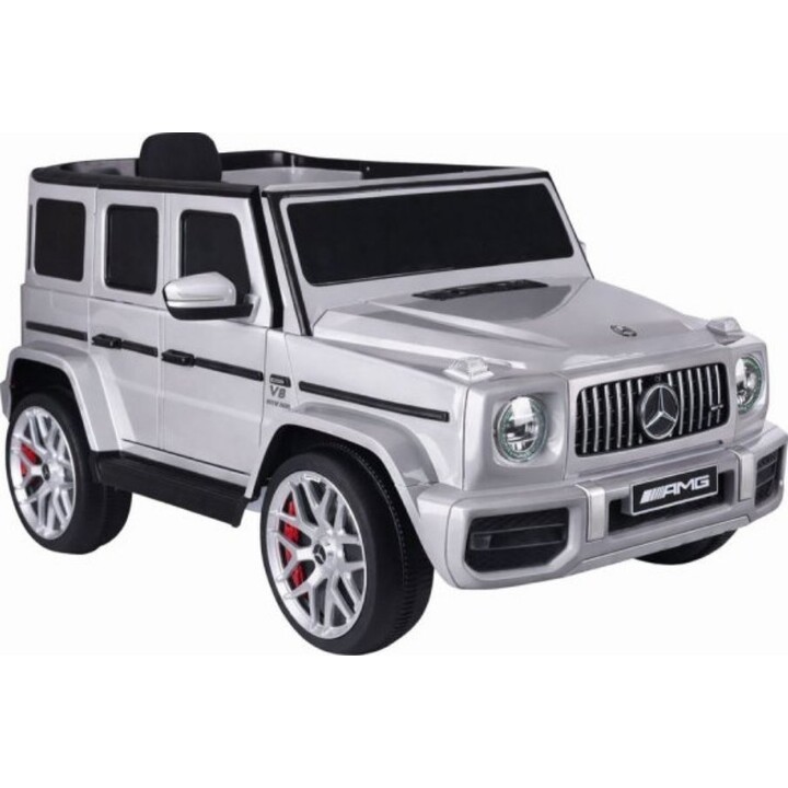 Silver Mercedes G63 S306-1, battery operated.