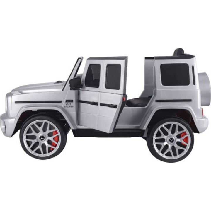 Mercedes G63 S306-1 color argento, a batteria.