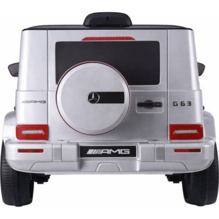 Mercedes G63 S306-1 color argento, a batteria.