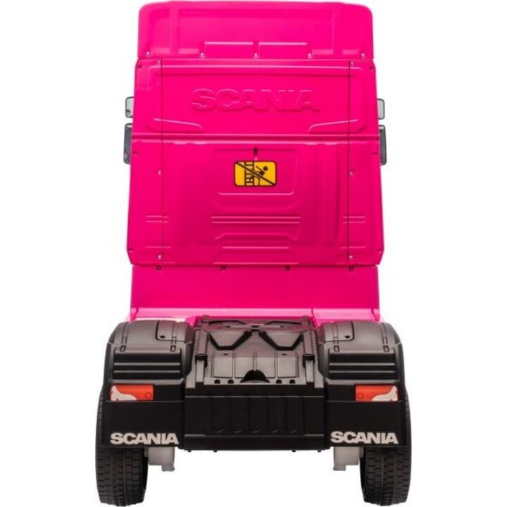 Auto elettrica Scania 500R HL698 rosa 4x4
