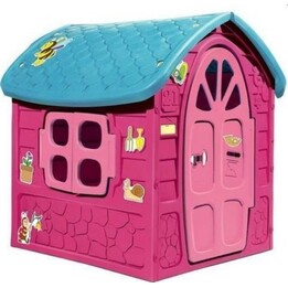 Set da giardino con grande casetta per bambini 5075 Rosa