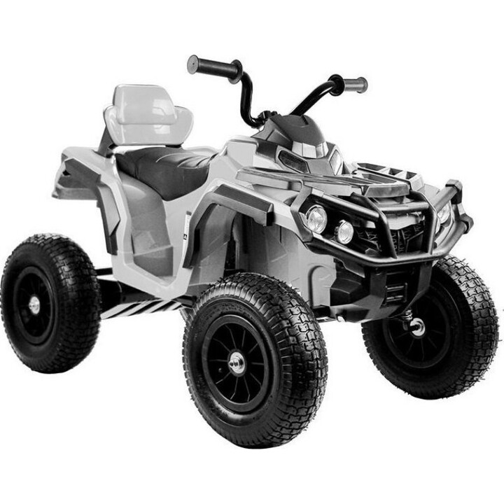 BDM0906 Electric Quad with Inflatable Wheels and LED Lights, MP3 White