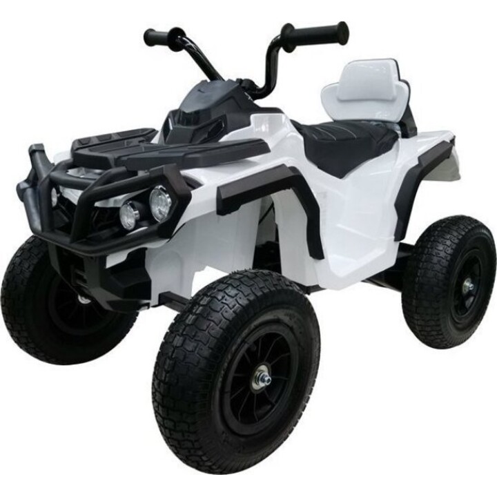 BDM0906 Electric Quad with Inflatable Wheels and LED Lights, MP3 White