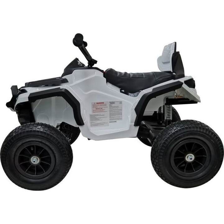 BDM0906 Electric Quad with Inflatable Wheels and LED Lights, MP3 White