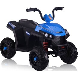 Quadriciclo elétrico off-road S601 com rodas de EVA e luzes LED azuis.