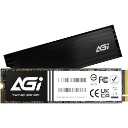 AGI AI828 1TB M.2 PCIe Gen4x4 NVMe SSD 7400MB/s Lesen 5200MB/s Schreiben Schwarz