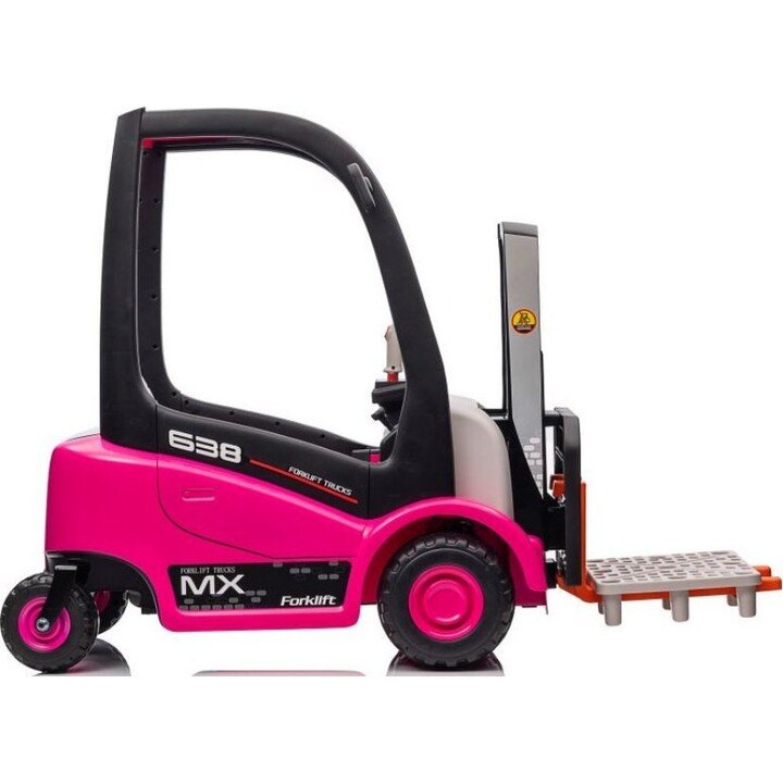 Pink XMX638 Battery Powered Forklift