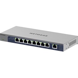 NETGEAR GS108MX-100EUS Conmutador Gigabit no gestionado 8x1GbE 1x10GbE Negro Metalizado