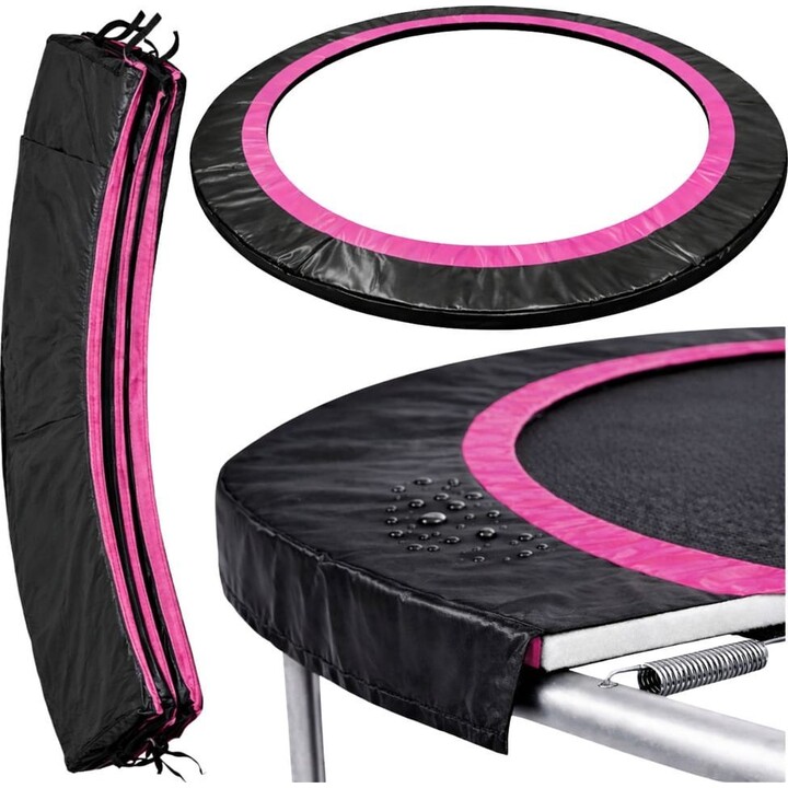 Telo di protezione per trampolino Sport Max da 16 piedi, nero e rosa.