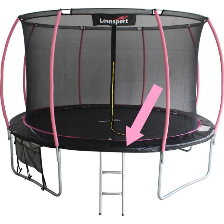 Telo di protezione per trampolino Sport Max da 16 piedi, nero e rosa.