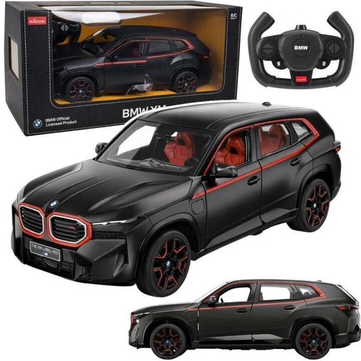 Auto radiocomandata Rastar BMW XM RC, nera, scala 1:14