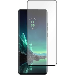 Just in Case Full Coverage Tempered Glass Screen Protector for Motorola Edge 40 Neo, Black