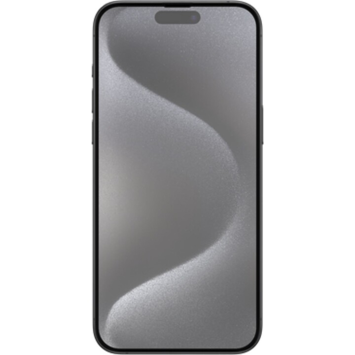 Just in Case iPhone 15 Pro Max - Full Coverage Tempered Glass Screen Protector - Black