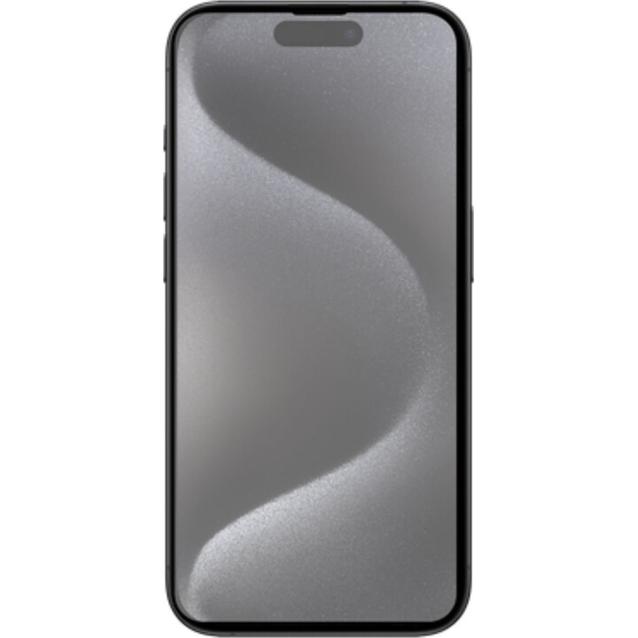 Just in Case iPhone 15 Pro - Full Coverage Tempered Glass Screen Protector - Black