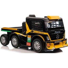 Carro elétrico Mercedes + reboque XMX622B com tela LCD amarela.