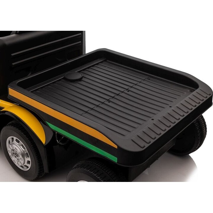 Mercedes electric car + trailer XMX622B with yellow LCD screen.