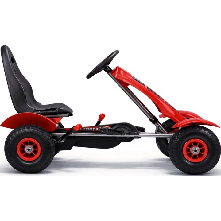 Gokart sportif à pédales F618 Roues laquées Charge 50kg Rouge