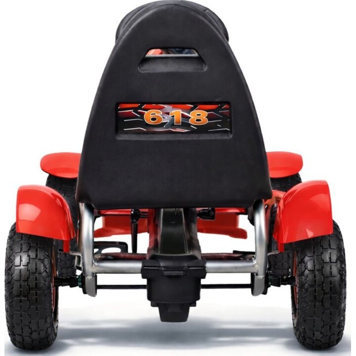 Gokart sportif à pédales F618 Roues laquées Charge 50kg Rouge