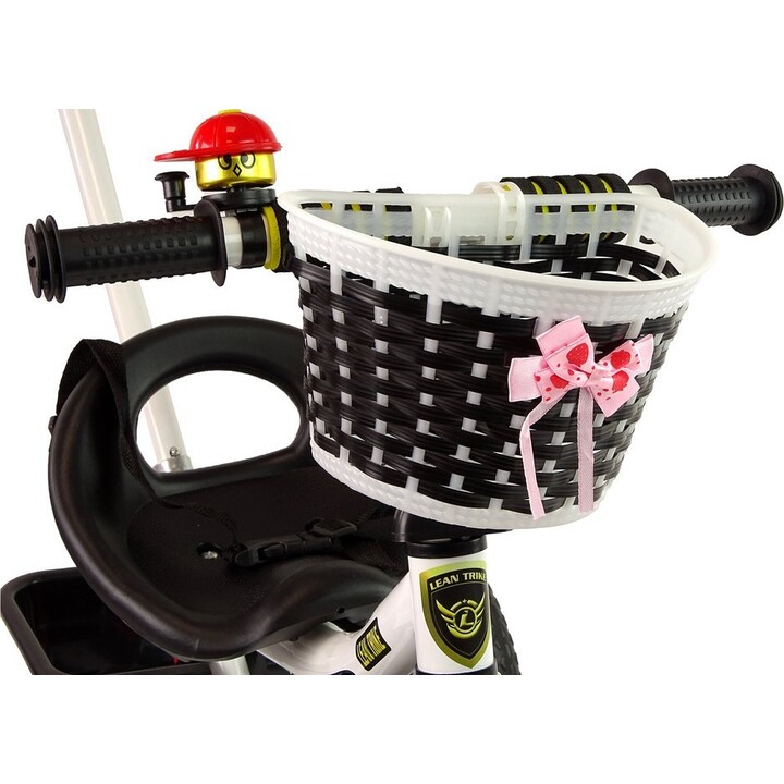 Triciclo PRO100 con cestino nero e ruote in EVA.