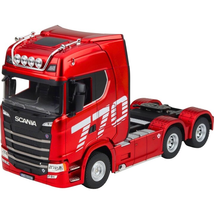Camion radiocomandato Scania Huina 1501, rosso, scala 1:18