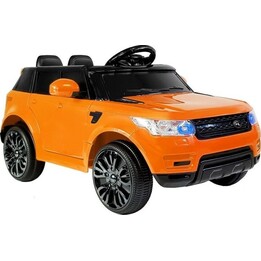 Voiture électrique HL1638 pour enfants Lumières LED MP3 Télécommande Orange