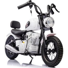 Motocicleta eléctrica A9902 de 36 V, color blanco.
