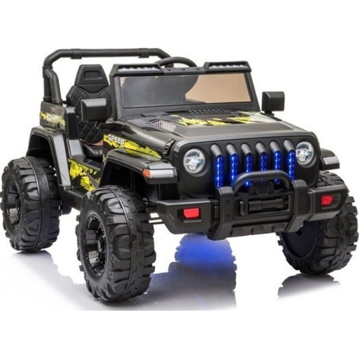 Voiture sur batterie pour enfants CH9956 Lumières LED Télécommande Noir