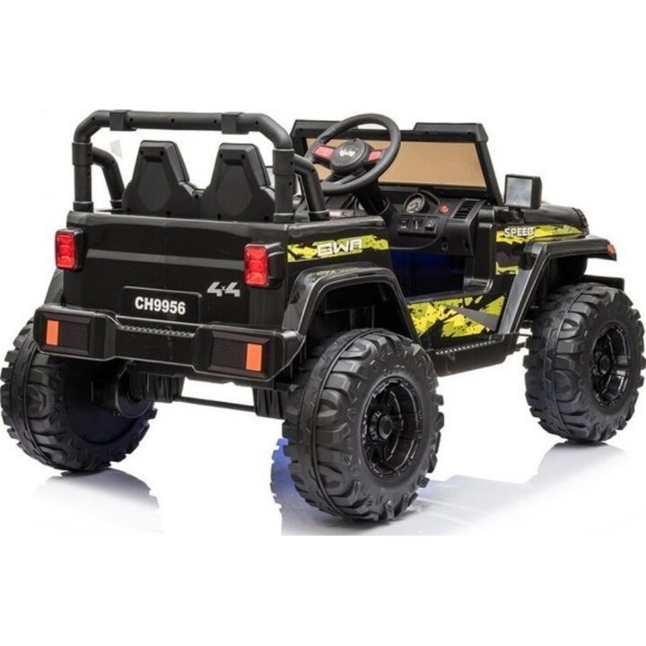 Voiture sur batterie pour enfants CH9956 Lumières LED Télécommande Noir